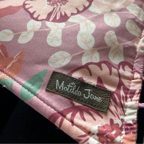 NEW Matilda Jane Imagine Pennant Banner Tassels Plane Girl Pink Green Floral - Picture 4 of 6